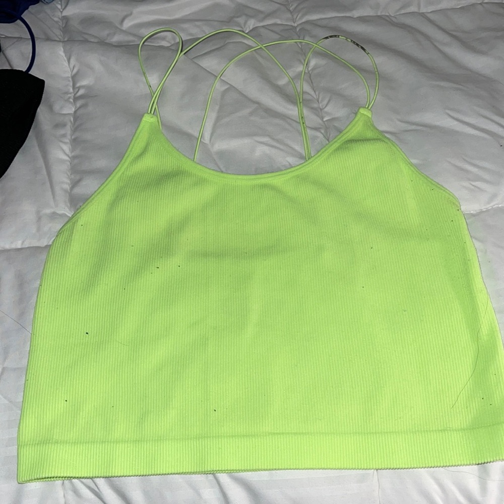 Neon green tank